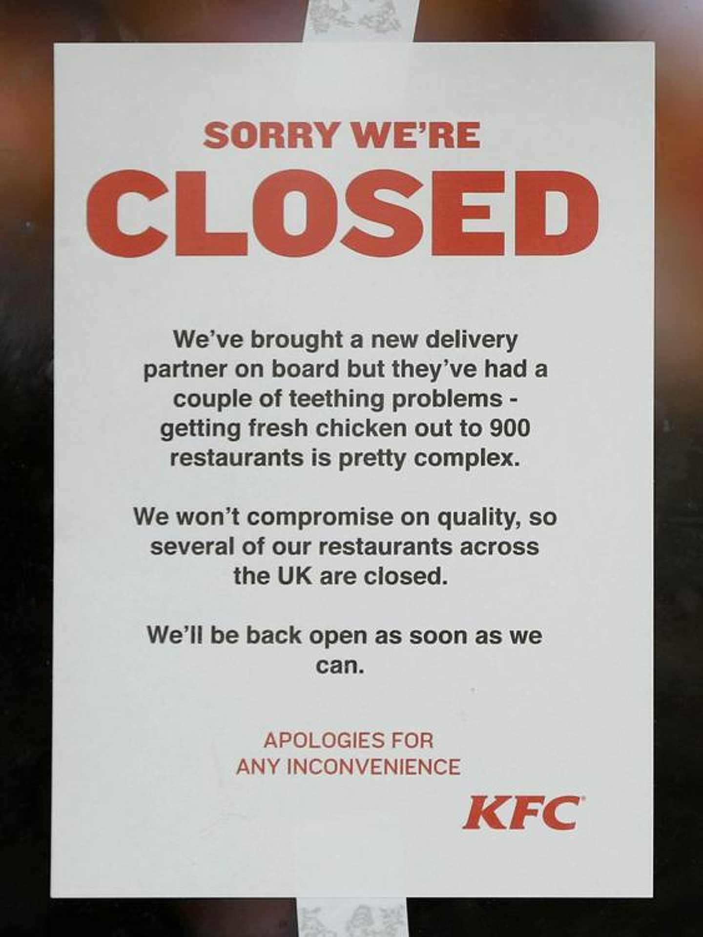 KFC válság