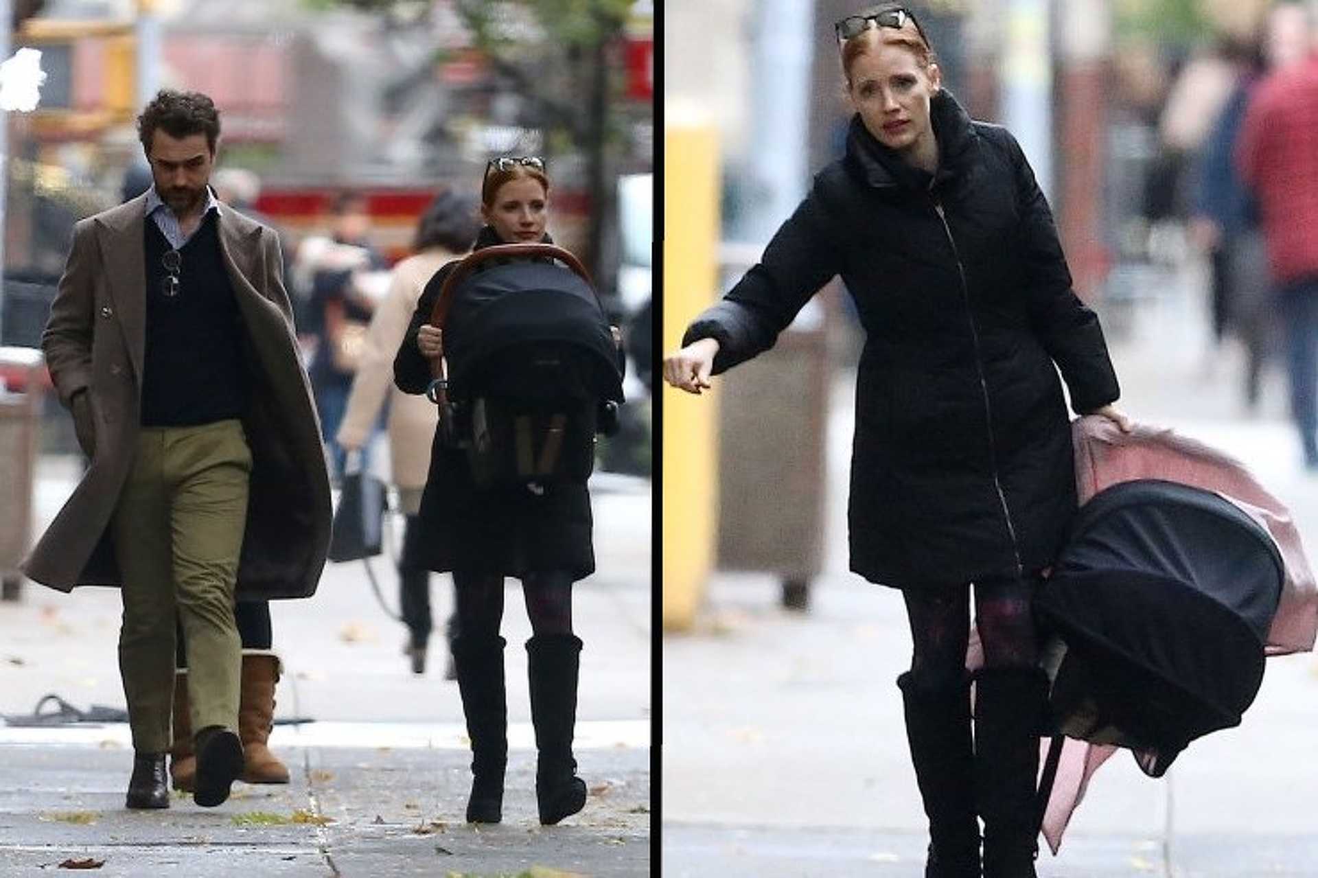 Jessica Chastain és Gian Luca Passi de Preposulo New Yorkban