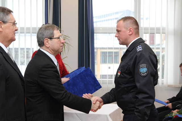 Díjátadó a Szombathelyi Rendőrkapitányságon