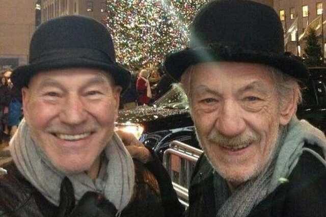 Patrick Stewart és Ian McKellen