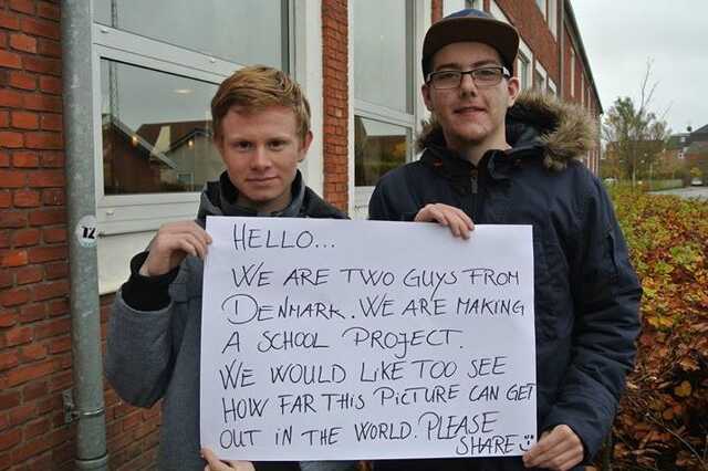 Tobias Weile és Samir Sofic a facebookos projekttel