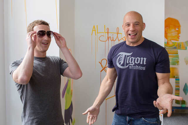 Mark Zuckerberg és Vin Diesel