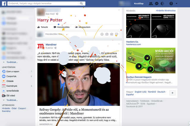 Harry Potter jubileum a Facebookon