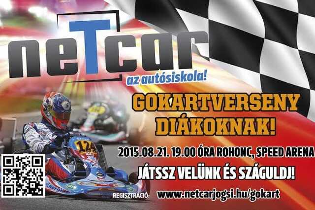 Gokartverseny diákoknak a NeTcarral
