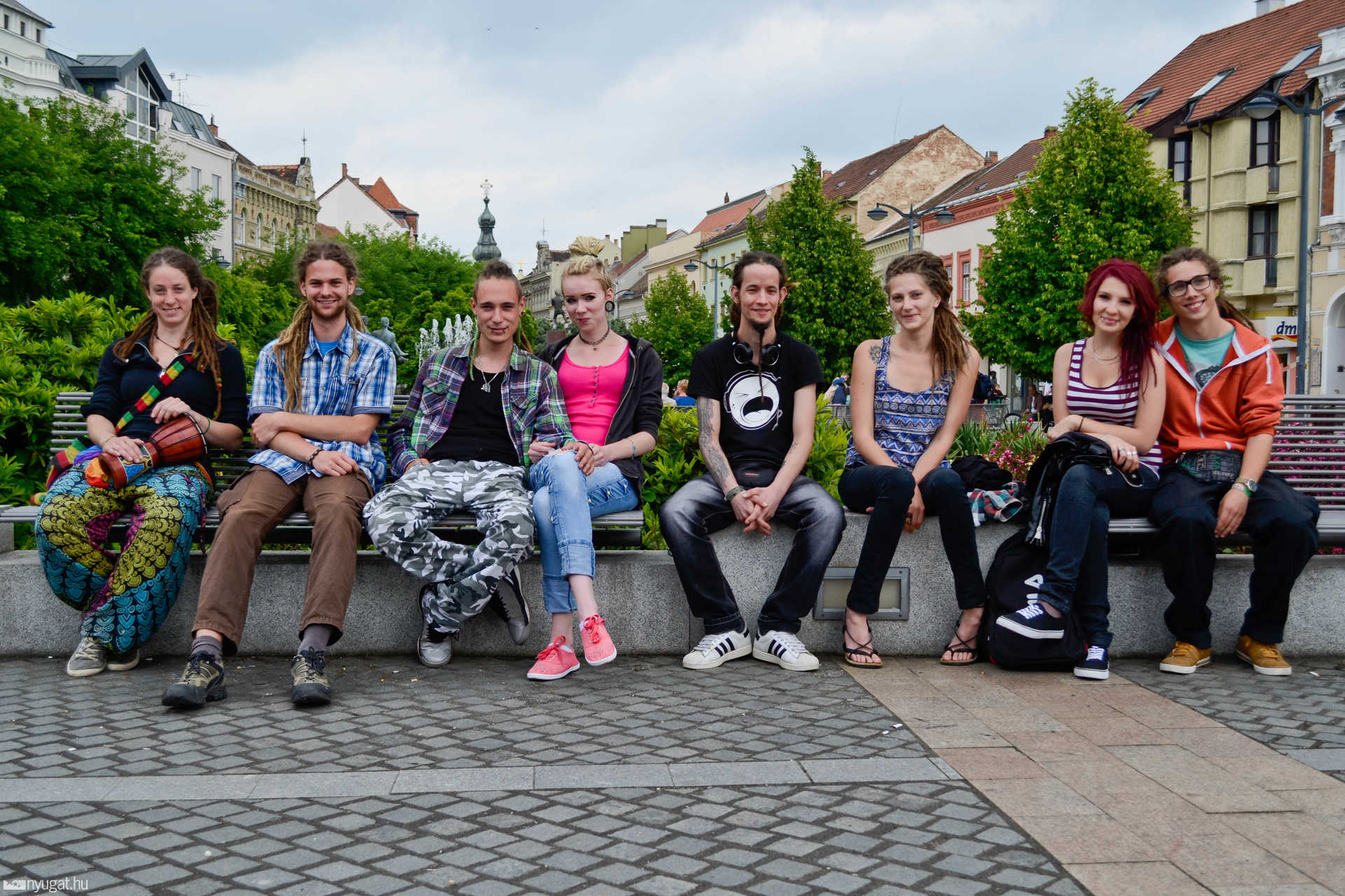 Raszták a szombathelyi főtéren